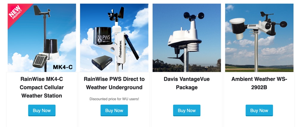 photos of weather stations people buy