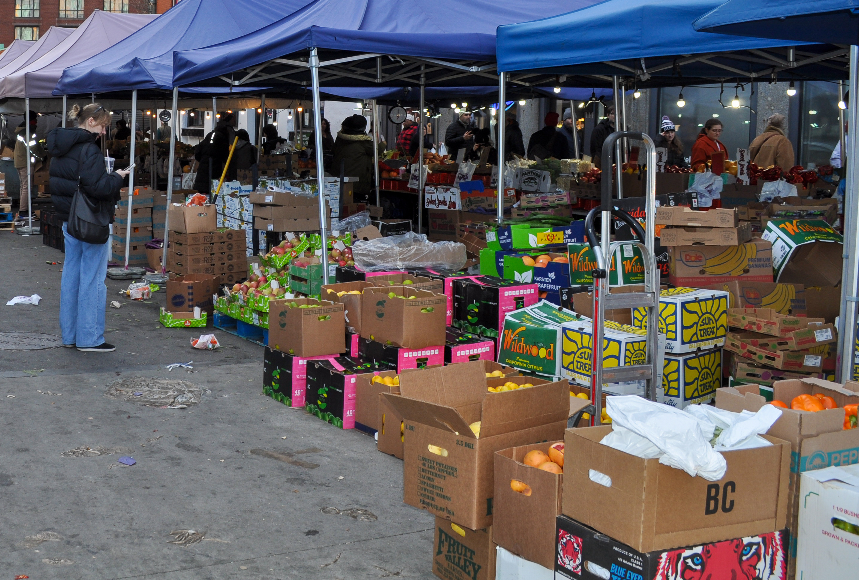 A photo of Haymarket booths. Photo courtesy Elli Einset.